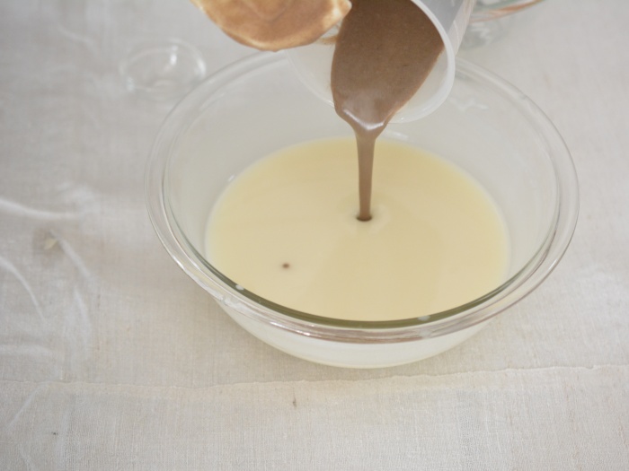 元の生地に戻す